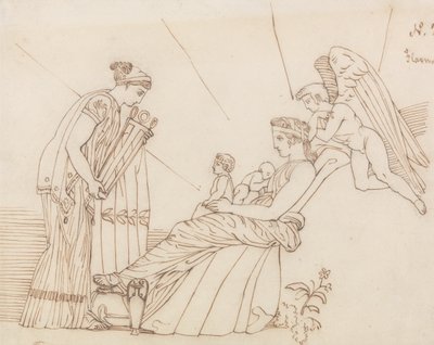 To Phoebus at His Birth, From Aeschylus, Furies by John Flaxman